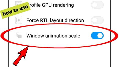 How To Use Window Animation Scale Setting Developer Option Setting