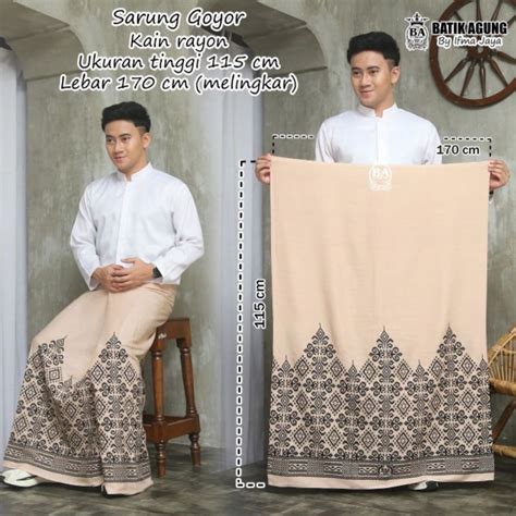 Jual Sarung Batik Rayon Premium Goyor EXCLUSIVE Sarung Santri Motif