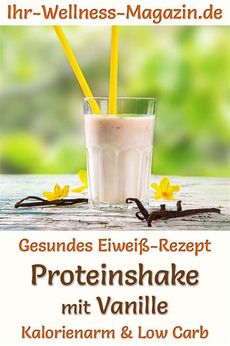 Proteinshake mit Vanille Eiweißshake Rezept zum Abnehmen