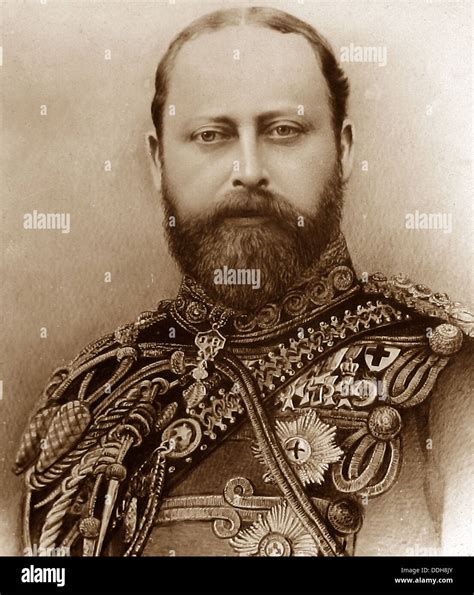 Le roi Edouard VII au début des années 1900 portrait Banque D Images