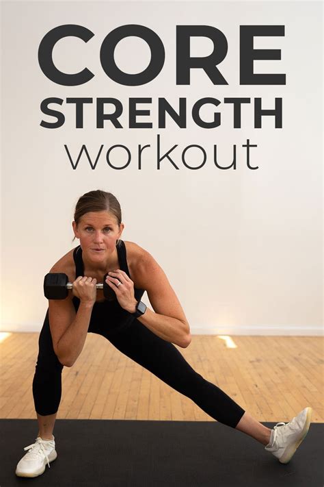 20 Min Standing Core Workout With Weights Nourish Move Love