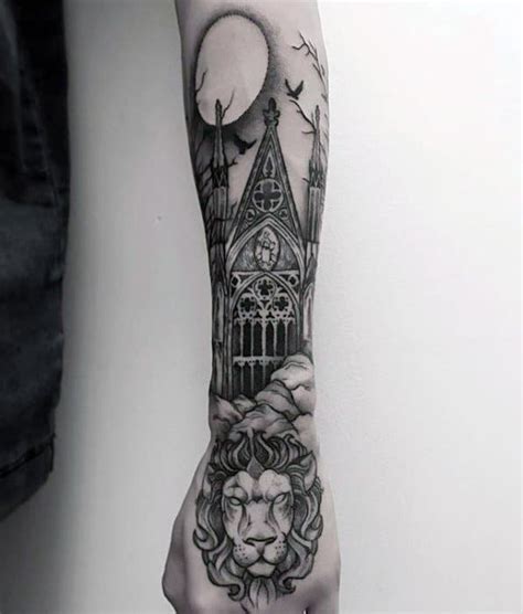 Cathedral Tattoo Designs For Men Church Ink Ideas