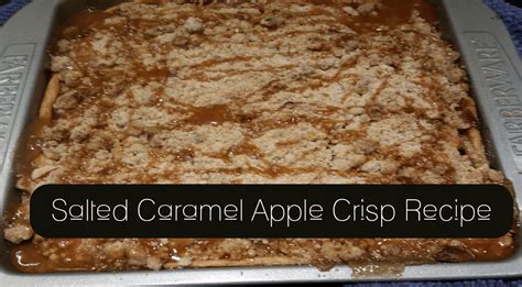 Salted Caramel Apple Crisp Recipe