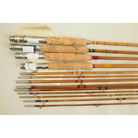 4 Vintage Split Bamboo Fly Rods Witherells Auction House