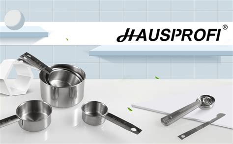 Hausprofi Measuring Cups And Spoons Set Pieces Premium Stainless