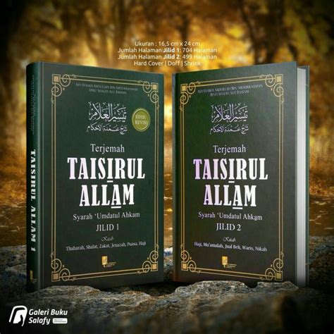 Jual Terjemah Kitab Taisirul Allam Syarah Umdatul Ahkam Shopee Indonesia