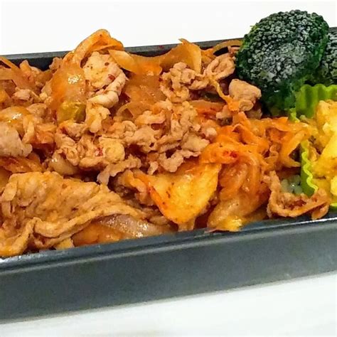 簡単！豚キムチ丼のお弁当♡ レシピ・作り方 By やえまる 楽天レシピ