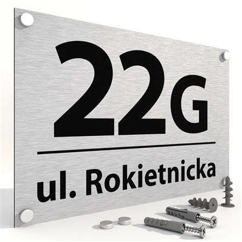 Tabliczka Tablica ADRESOWA Numer Domu Numer Na Dom ALUMINIOWA 30x20