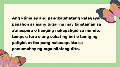 Araling Panlipunan Ang Pilipinas Bilang Bansang Tropikal Ppt