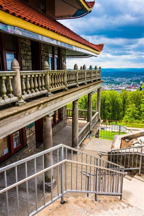 Pagoda Overlooking City Of Reading Pennsylvania Stock Photo Image Of