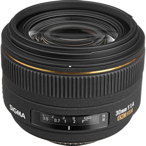 Sigma 30mm F 1 4 EX DC HSM Autofocus Lens For Nikon 300306 B H