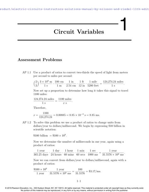 Ppt Electric Circuits Instructors Solutions Manual By Nilsson And