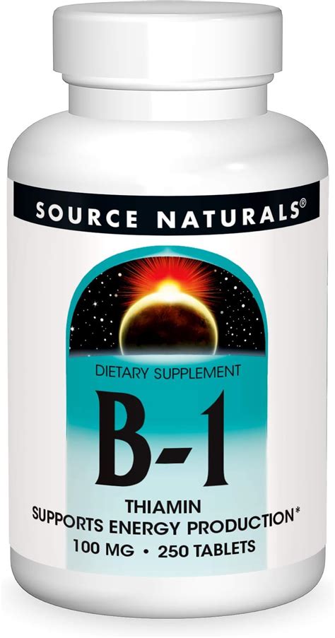 Amazon Source Naturals Vitamin B 1 Thiamin 100 Mg Supports Energy