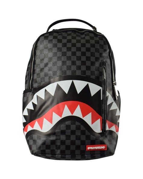 Sprayground Black Sharks In Paris Backpack In Gray For Men Lyst