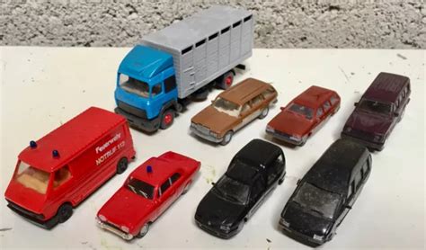 KIBRI HO LOT voiture camion pompier Van véhicules Preiser Norev EUR 34