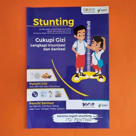 Jual Paket Poster Stunting Dan Brosur Brosur Kesehatan Flyer