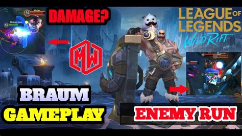 Braum Gameplay League Of Legends Wild Rift Youtube