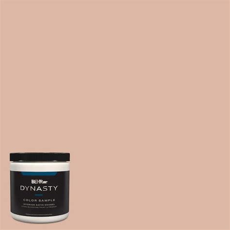 BEHR DYNASTY 8 Oz 220E 3 Melted Ice Cream Satin Enamel Stain Blocking