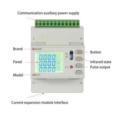 Acrel ADW210 Multi Loop Three Phase Energy Meter Din Rail Electrical