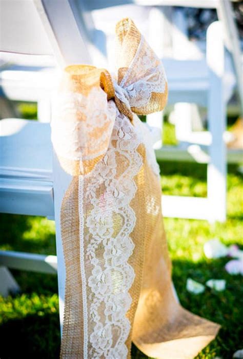 Chic Rustic Burlap Lace Wedding Decor Ideas Page Of