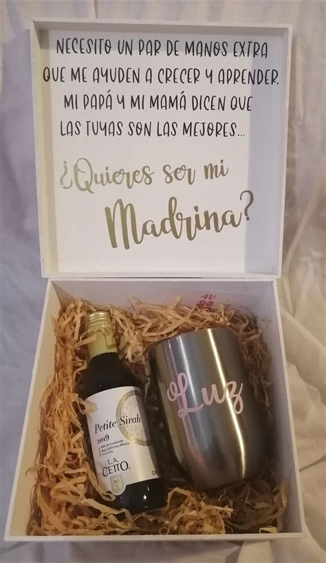 Caja Sorpresa Para Padrinos Regalos Para Madrinas Regalos De