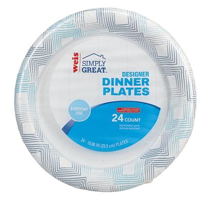 Weis Simply Great Weis Simply Great Designer Dinner Plates 24 Count