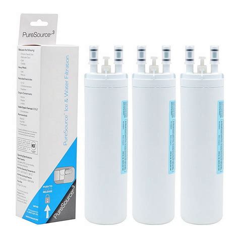 3 Pack Of Refrigerator Water Filter Replacement For Frigidaire Wf3cb