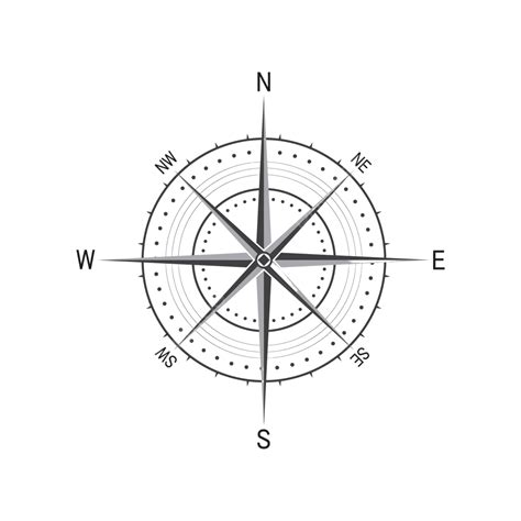 البوصلة شعار قوالب رمز النواقل التوضيح النجمة السوداء Pictogram المتجه