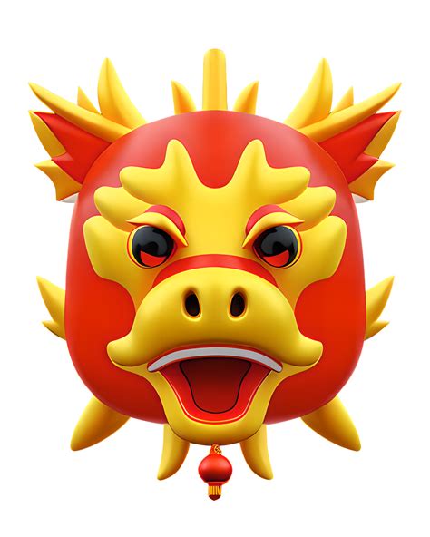 3d Illustration Chinese Dragon Head 39134671 Png