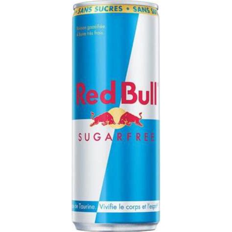 Red Bull Boisson gazeuse énergisante sans sucres 4 x 25cl pack de 4