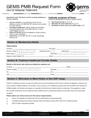 Gems Chronic Application 2012 2025 Form Fill Out And Sign Printable