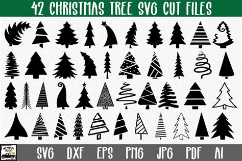 Christmas Trees Svg Cut File Bundle 877579 Svgs Design Bundles