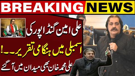 Ali Amin Gandapurs Heated Speech In Kpk Assembly Ali Muhammad Khan