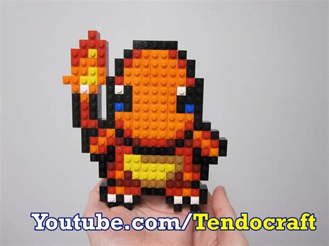 Lego Charmander Charmander Built From Lego Bricks Zazinombies Flickr