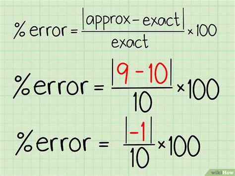 C Mo Calcular El Porcentaje De Error Pasos