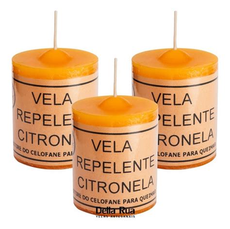 Velas Citronela Repelente Natural Dias Queima Parcelamento Sem Juros