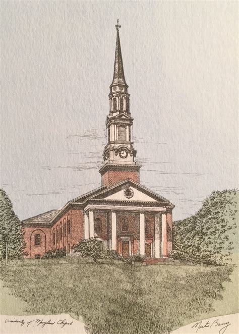 U. of Maryland Chapel | Martin Barry Art Baltimore, Maryland