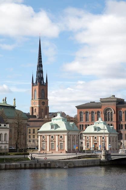 Edificio E Iglesia En La Isla De Riddarholmen Old Town Gamla Stan