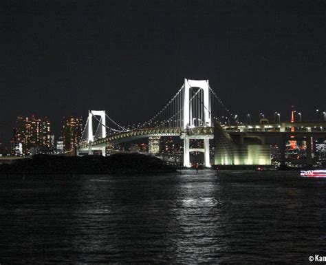 Rainbow Bridge - Bridge to Odaiba Spanning Tokyo Bay