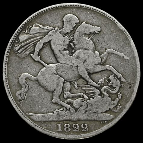 1822 George Iv Milled Silver Tertio Crown