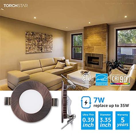 Torchstar Inch Led Recessed Lighting With J Box E Lite Series Slim