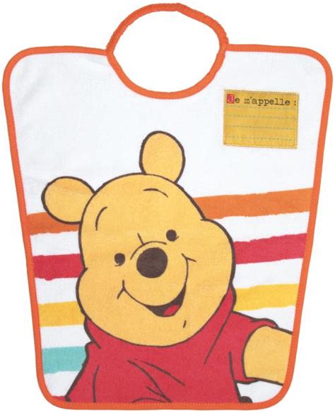 Bavoir Maternelle BabyCalin imprimé Winnie l ourson Produits bébés fnac