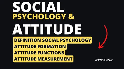 Attitude Formation Functions And Measurement Social Psychology