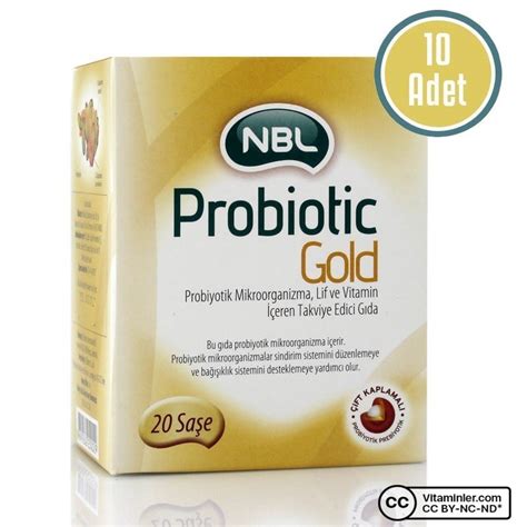 NBL Probiotic GOLD 20 Saşe 10 Adet Vitaminler