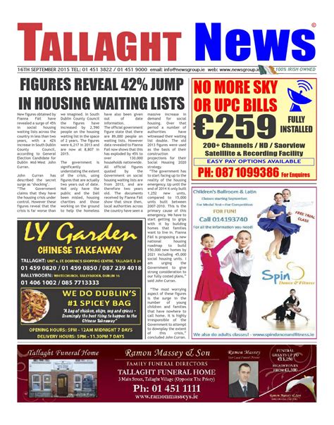 Tallaght News by Newsgroup - Issuu