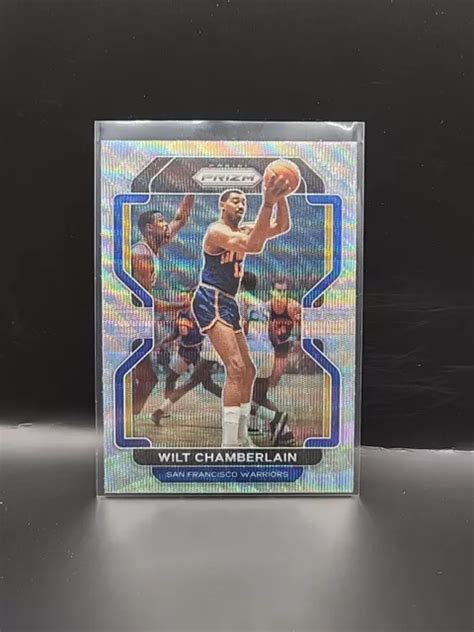 2021 22 PANINI PRIZM 260 Wilt Chamberlain vague argentée EUR 2 24