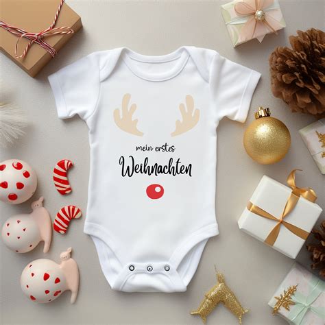 Niedlich Und Gem Tlich Mein Erstes Weihnachten Baby Etsy De