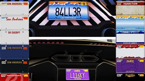 Gta Online How To Get Rare Car Plates Las Venturas Liberty City