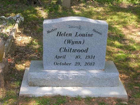 Helen Louise Wynn Chitwood 1934 2013 Find A Grave Memorial