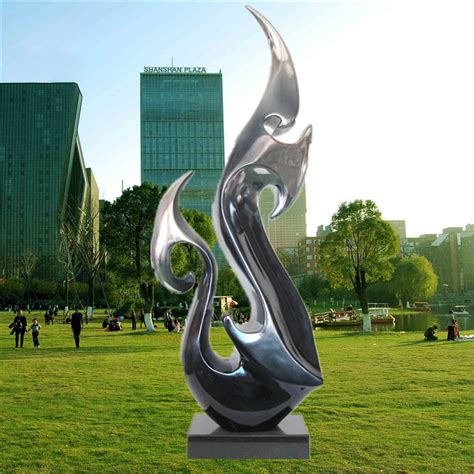 Metal Handi Craft Stainless Steel Abstract Outdoor Lawn Garden Statues